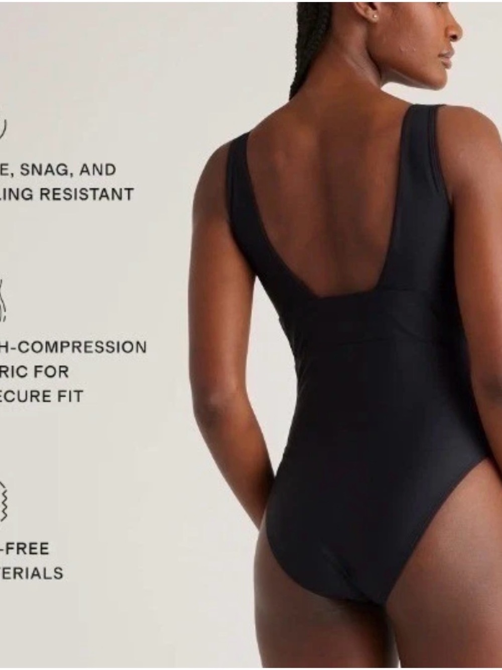 Quince Black One-Piece Swimsuit